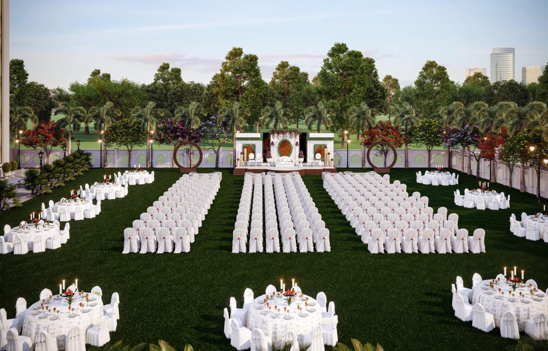 Luxury Resort at Bahraich - Lawn Area 1