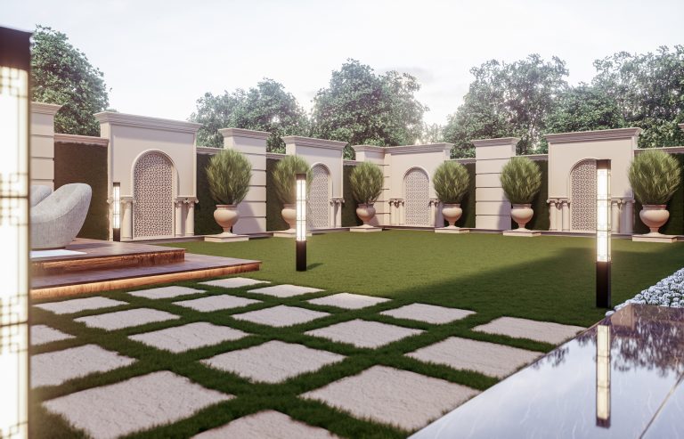 Landscape Design Services In Lucknow 3 Side Walkway (5) Lucknow Architecture Villa Designer